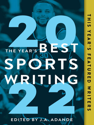 cover image of The Year's Best Sports Writing 2022